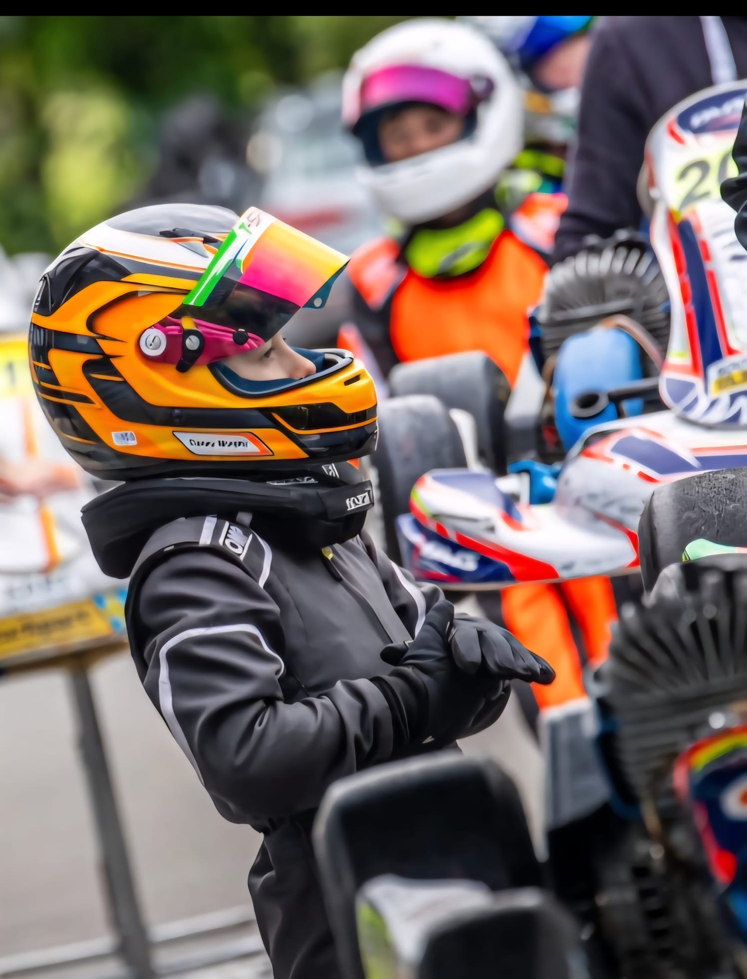 Danny Murphy focused on the pre-grid