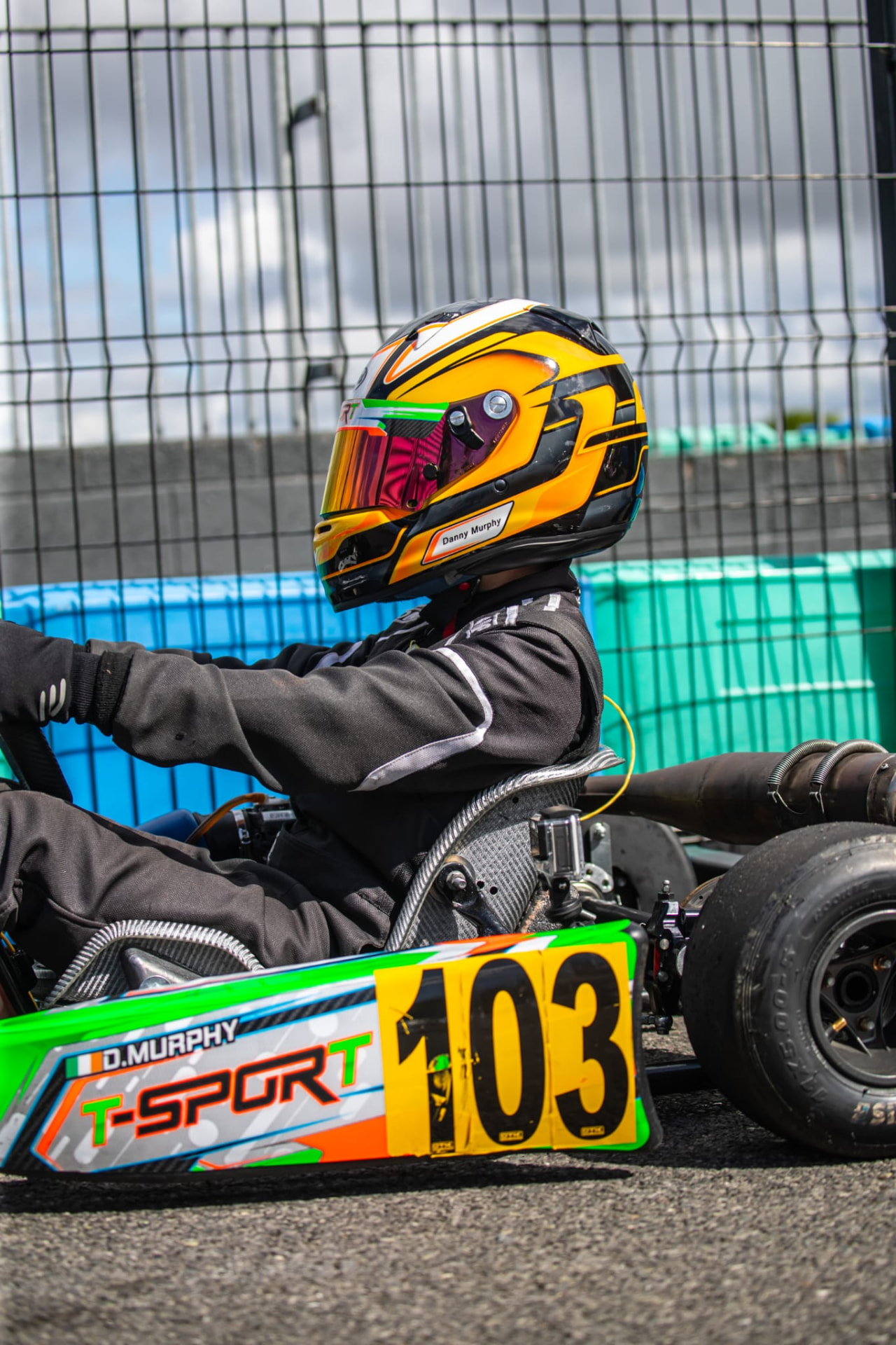 Danny Murphy driving his T-Sport kart