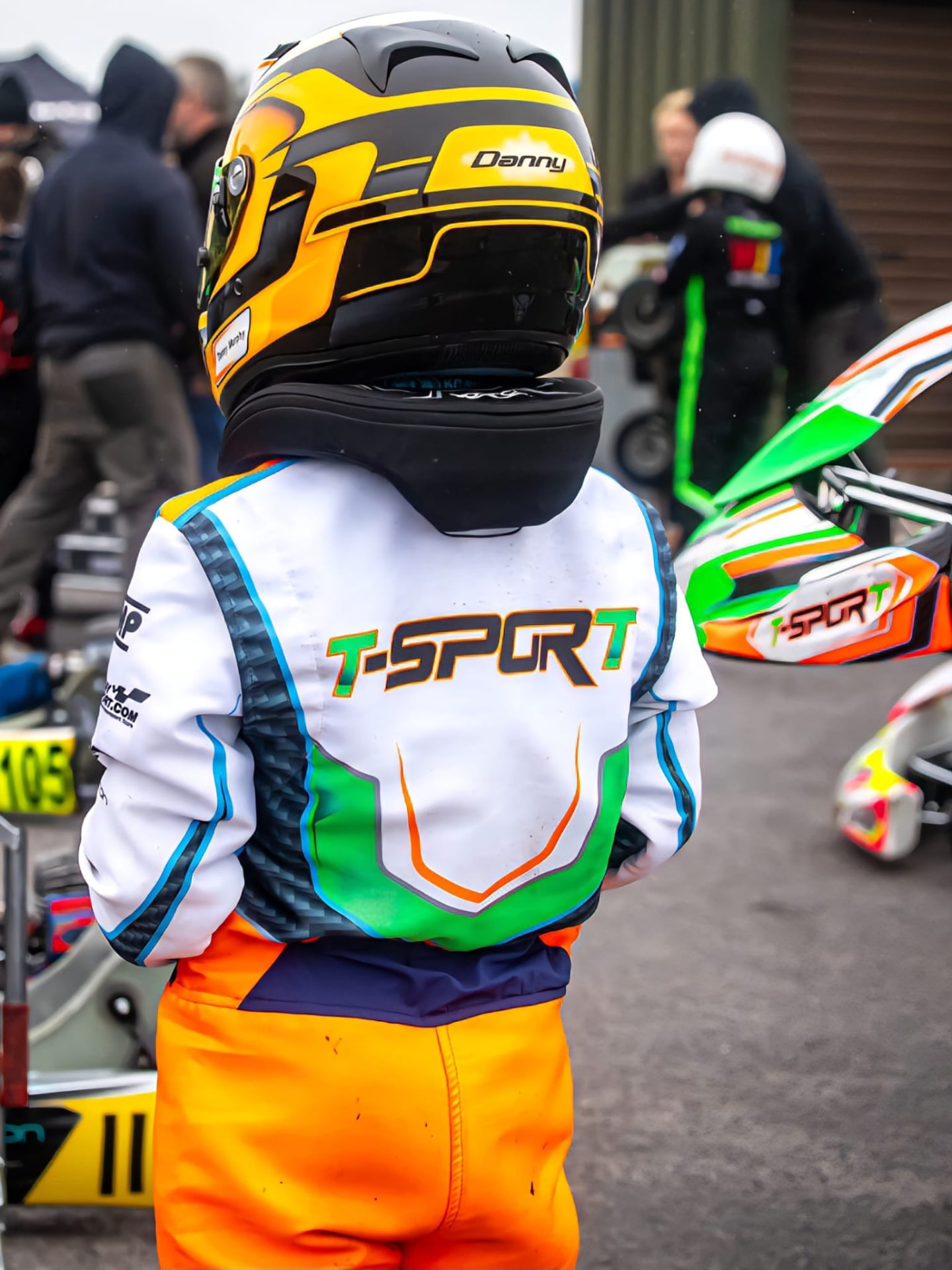 Danny Murphy in T-Sport racewear in the paddock